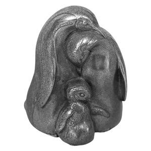 REED and BARTON Penguin Family Music Figurine Plays Brahms Lullaby Metal